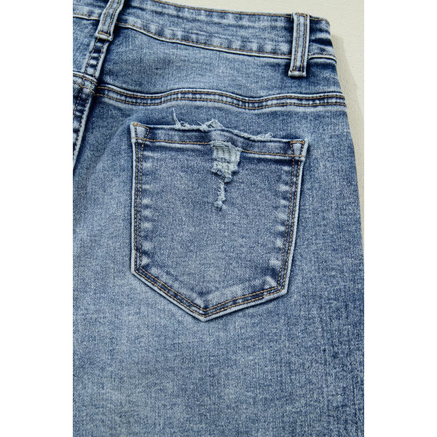 Cuffed Straight Loose Jeans Apparel and Accessories