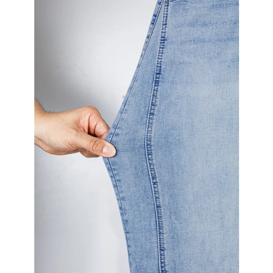 Cuffed Wide-Leg Jeans Apparel and Accessories