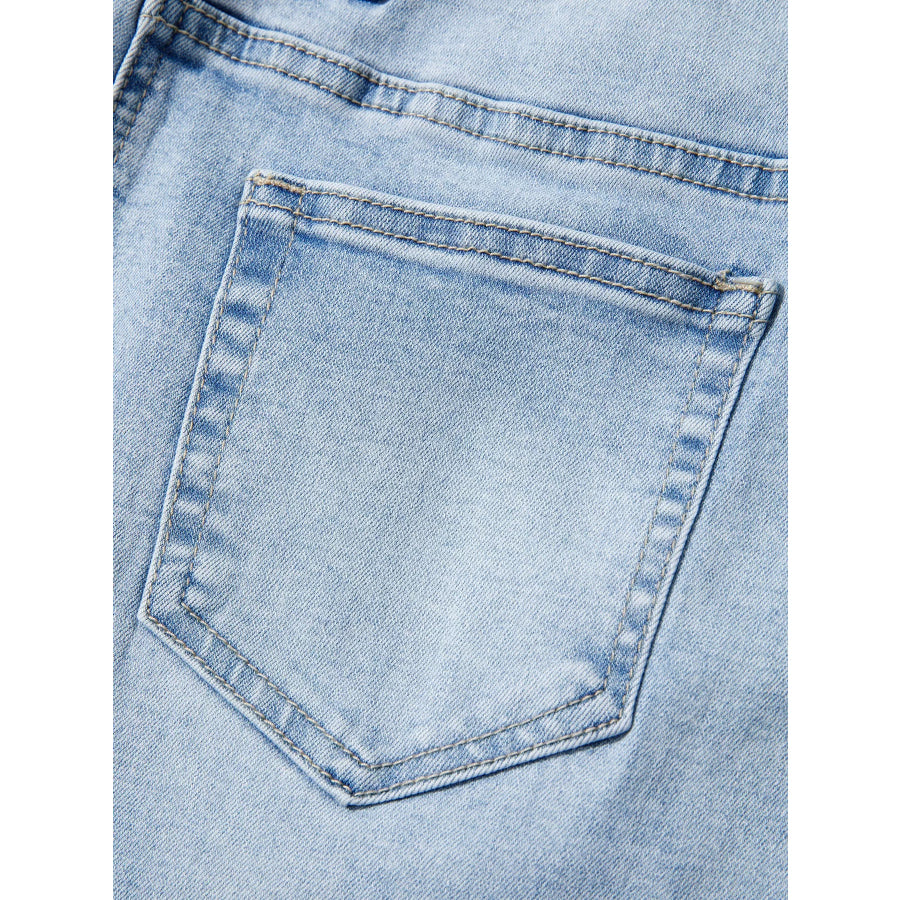 Cuffed Wide-Leg Jeans Apparel and Accessories