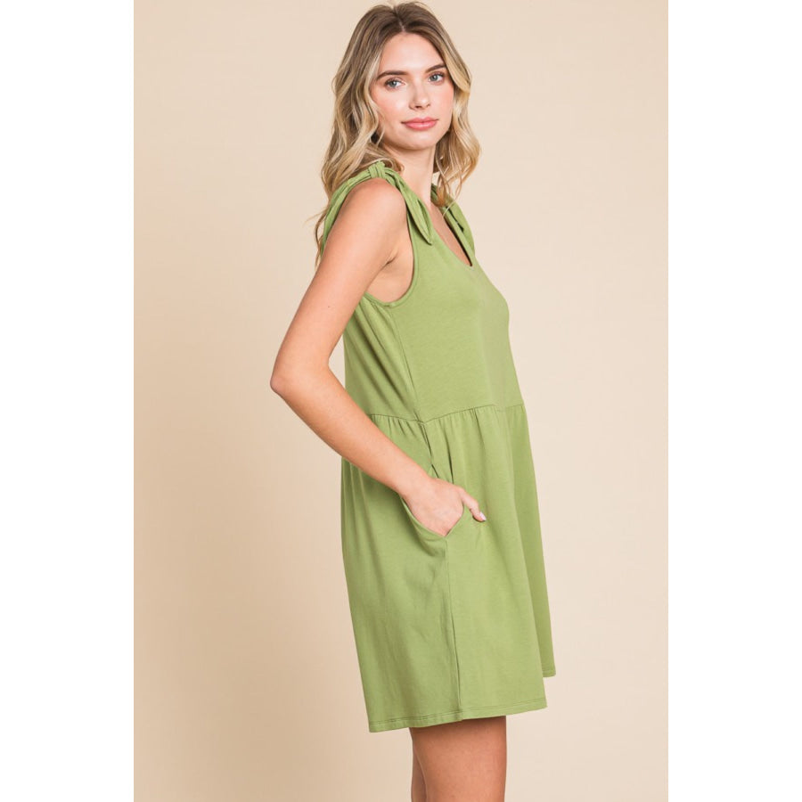 Culture Code Full Size Shoulder Knot Baggy Romper Apparel and Accessories
