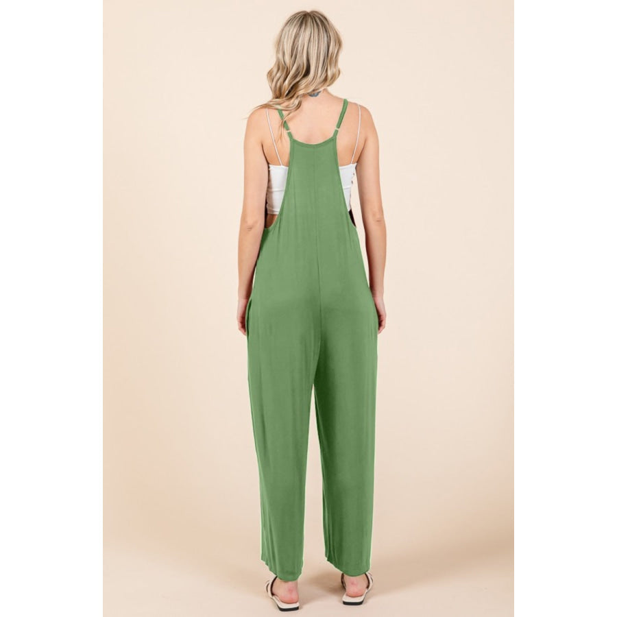 Culture Code Full Size Sleeveless Wide Leg Jumpsuit with Pockets Apparel and Accessories