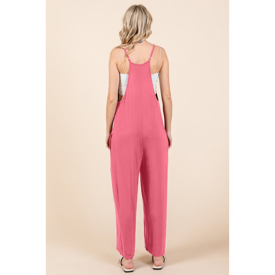 Culture Code Full Size Sleeveless Wide Leg Jumpsuit with Pockets Apparel and Accessories