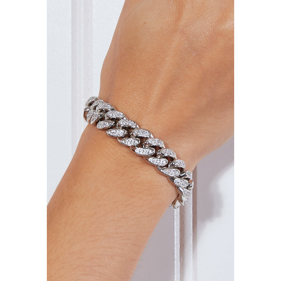 Curb Chain Bracelet Silver / 7 Apparel and Accessories