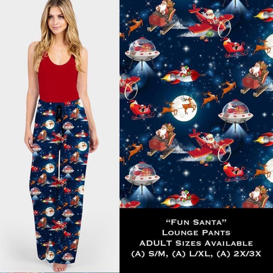 1 Custom Lounge Pants Fun Santa / S/M Leggings