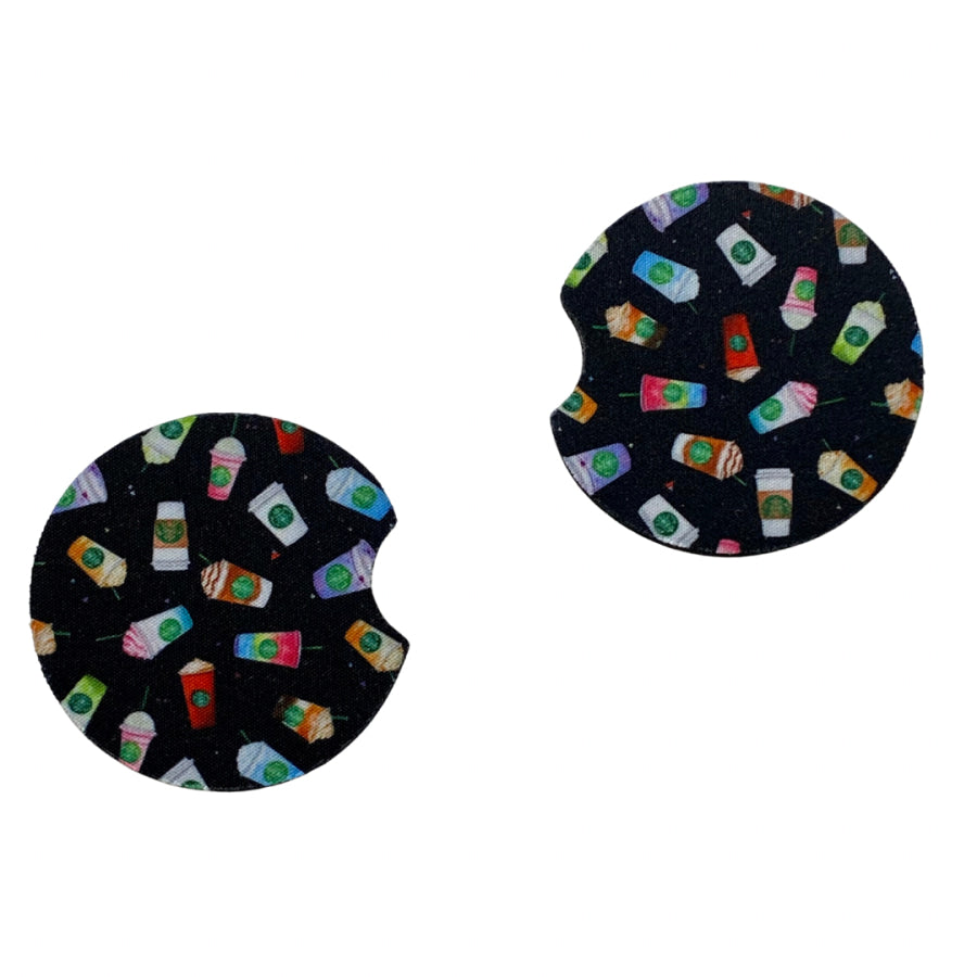 Custom Design Neoprene Coaster Set of 2 - Star Drinks Neoprene Coaster