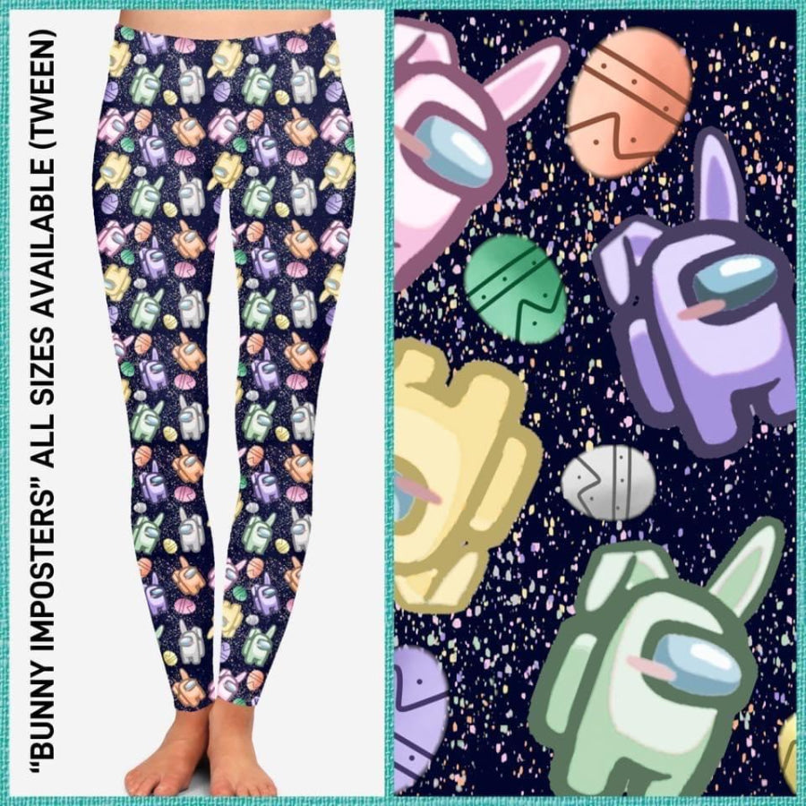 Custom Leggings - Bunny Imposter - Kids L/XL Bunny Imposters - Kids L/XL Leggings