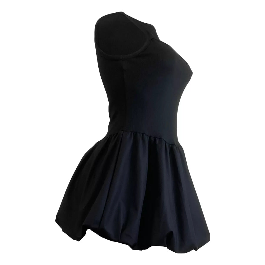 Cut-out Bubble Hem Dress Apparel and Accessories