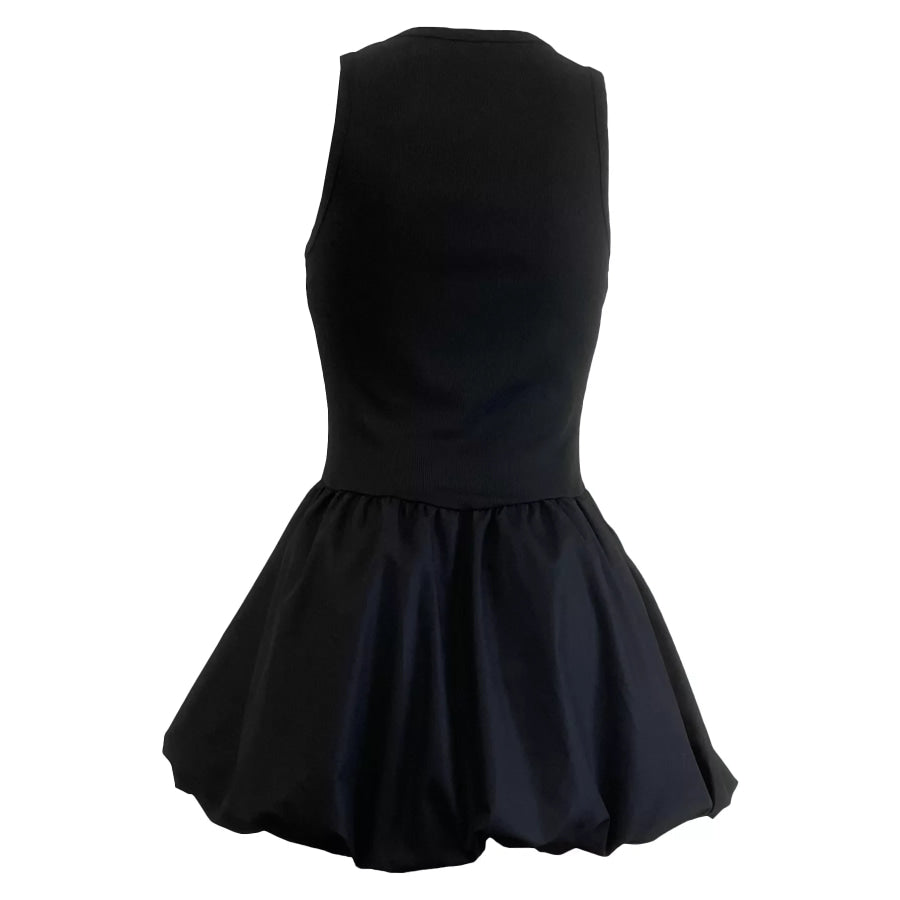Cut-out Bubble Hem Dress Apparel and Accessories