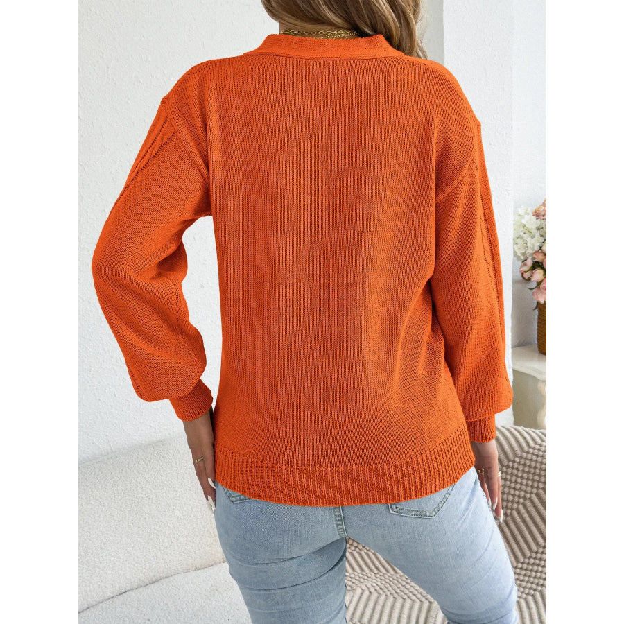 Cut-Out Cable Knit Sweater Apparel and Accessories