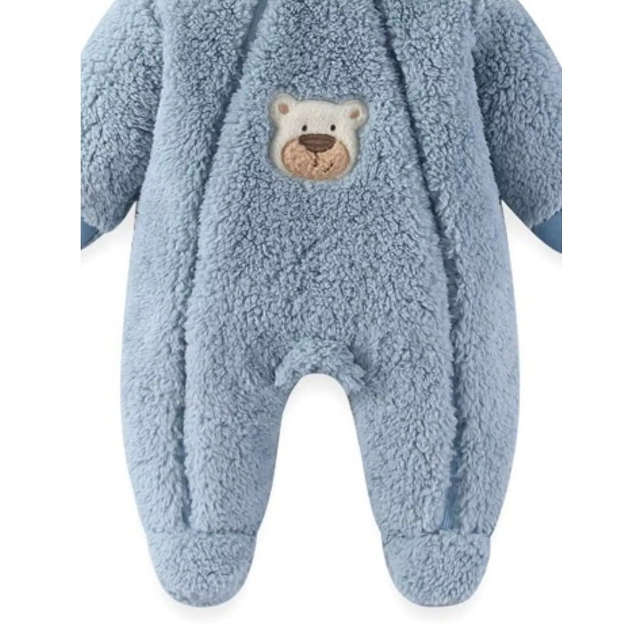 Cute Bunny Hooded Fleece One-Piece Apparel and Accessories