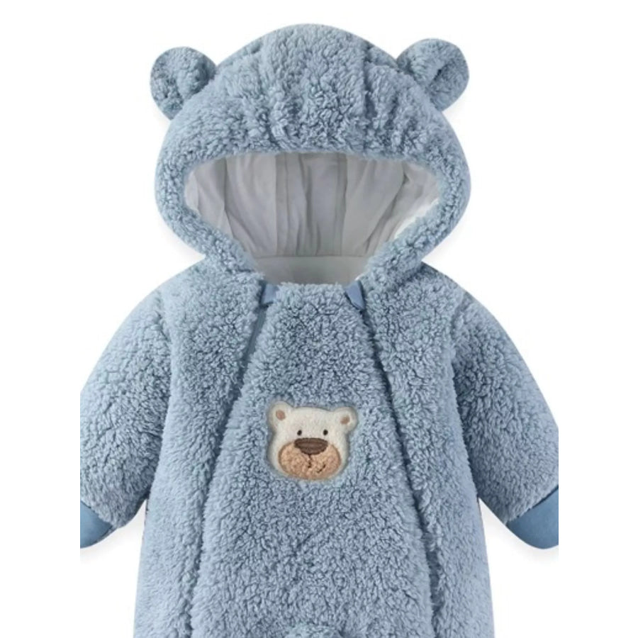 Cute Bunny Hooded Fleece One-Piece Apparel and Accessories
