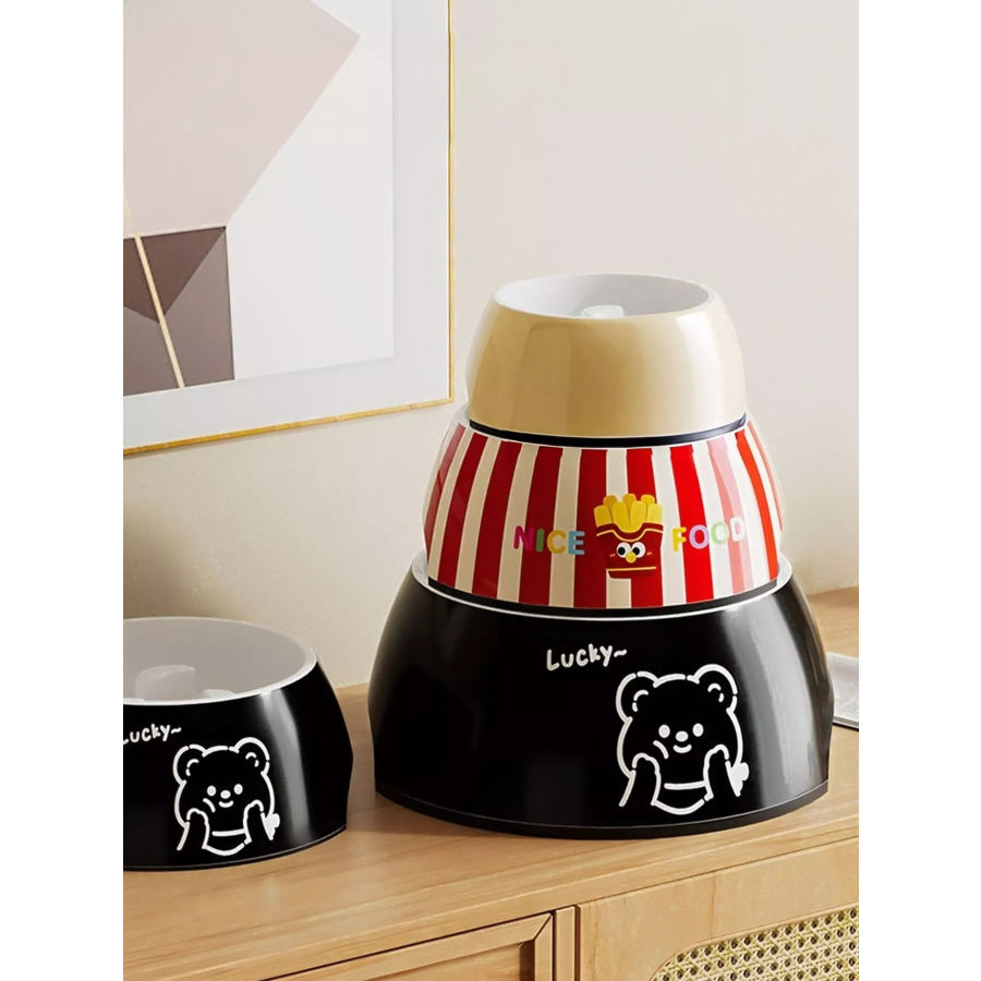 Cute Cartoon Pattern Pet Bowl Apparel and Accessories