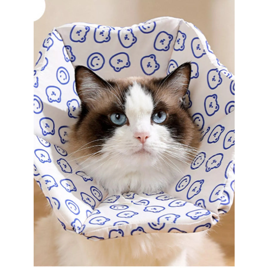 Cute Cartoon Pattern Pet Collar White / S Apparel and Accessories