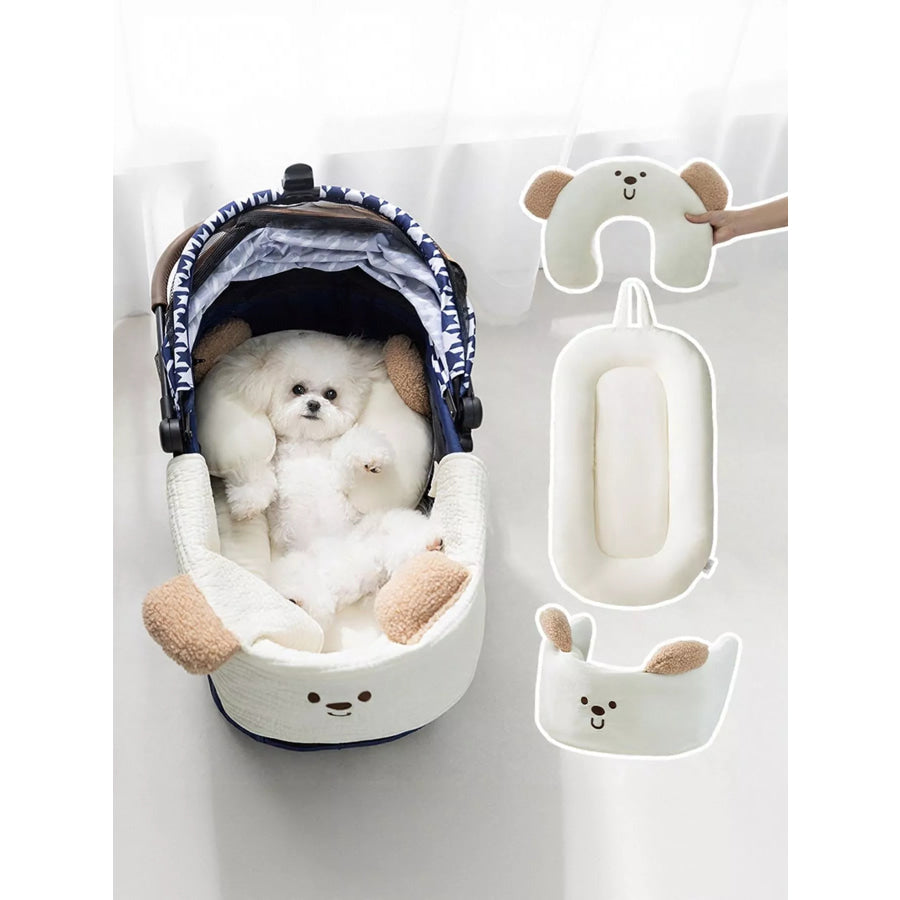 Cute Cartoon Pet Mats Three-piece Mat Set / One Size Apparel and Accessories