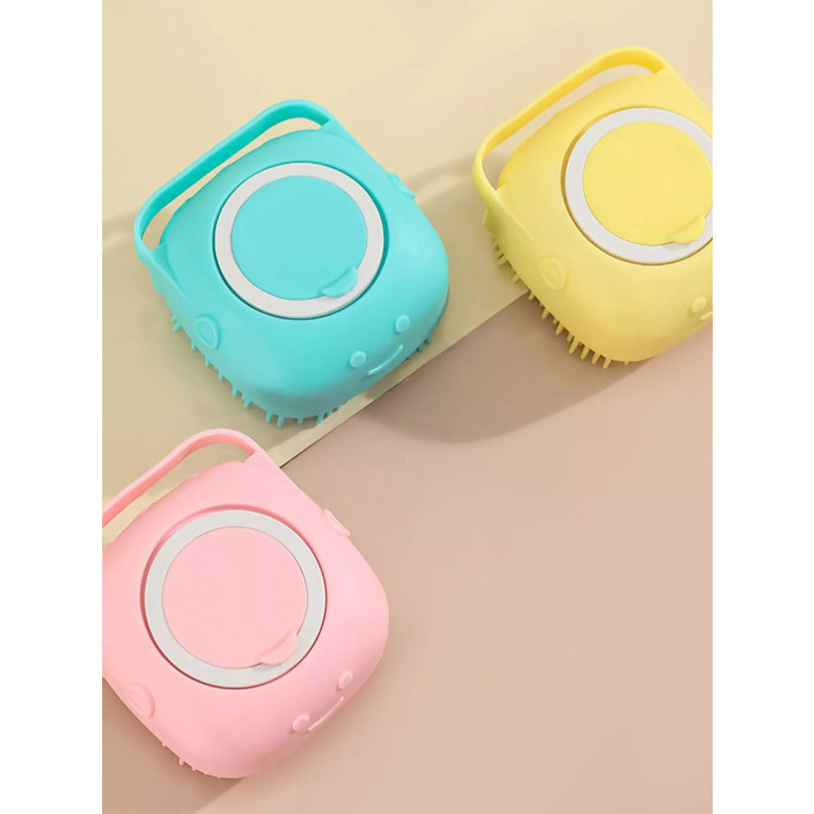 Cute Cartoon Silicone Pet Bath Brush Apparel and Accessories