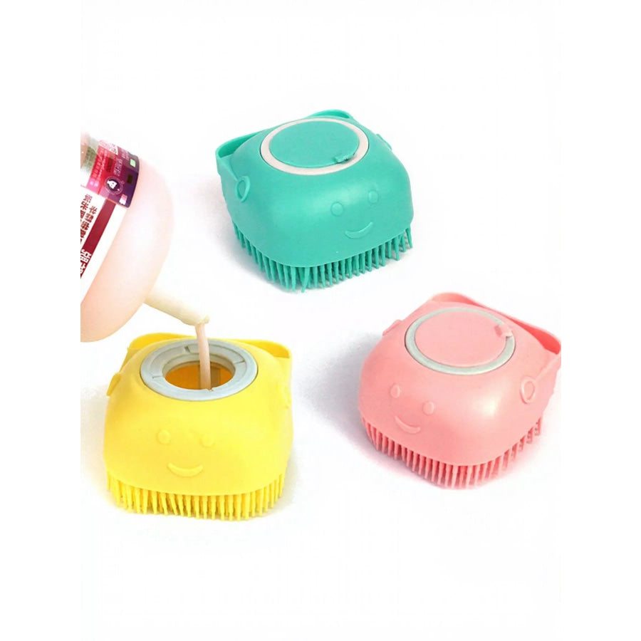 Cute Cartoon Silicone Pet Bath Brush Apparel and Accessories