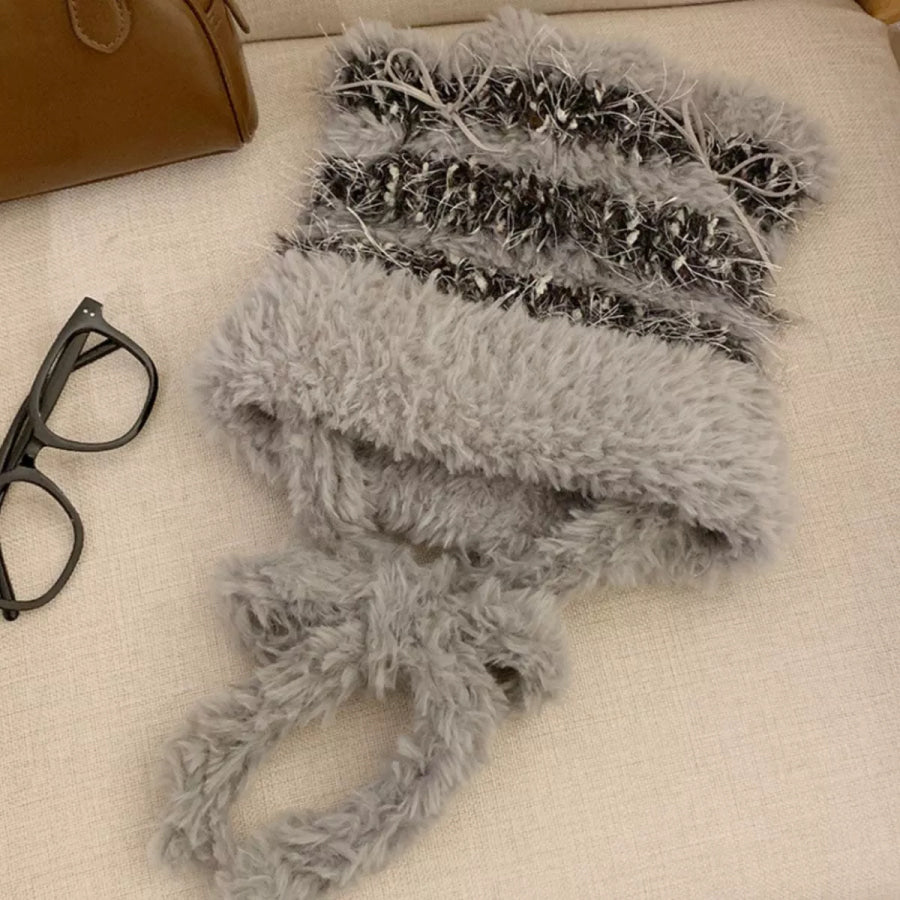 Cute Cat Ear Fluffy Winter Hat Gray / One Size Apparel and Accessories