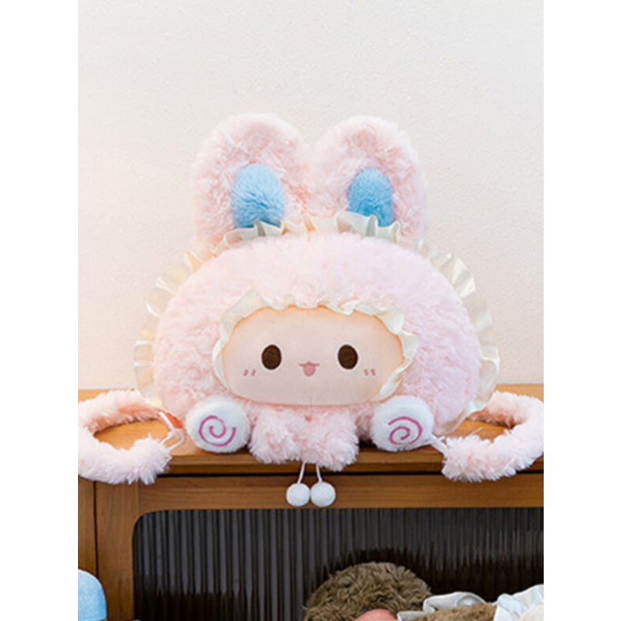 Cute Plush Bunny Backpack Bag Pink / One Size Apparel and Accessories