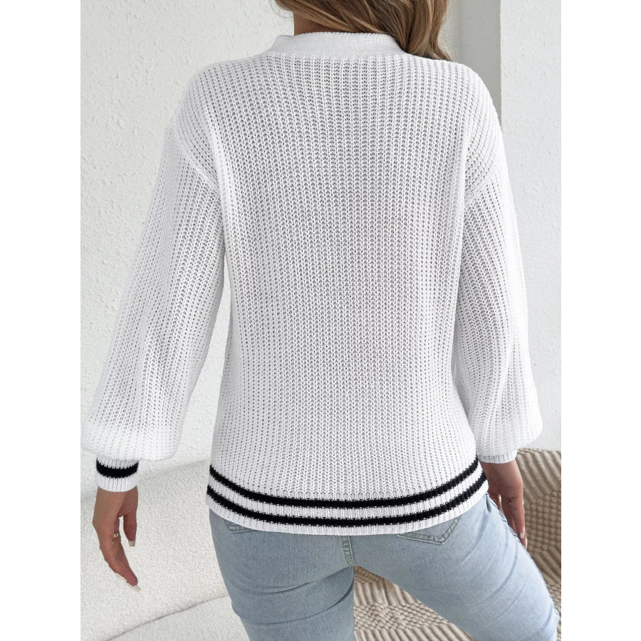 Cutout Cable Knit Sweater Apparel and Accessories