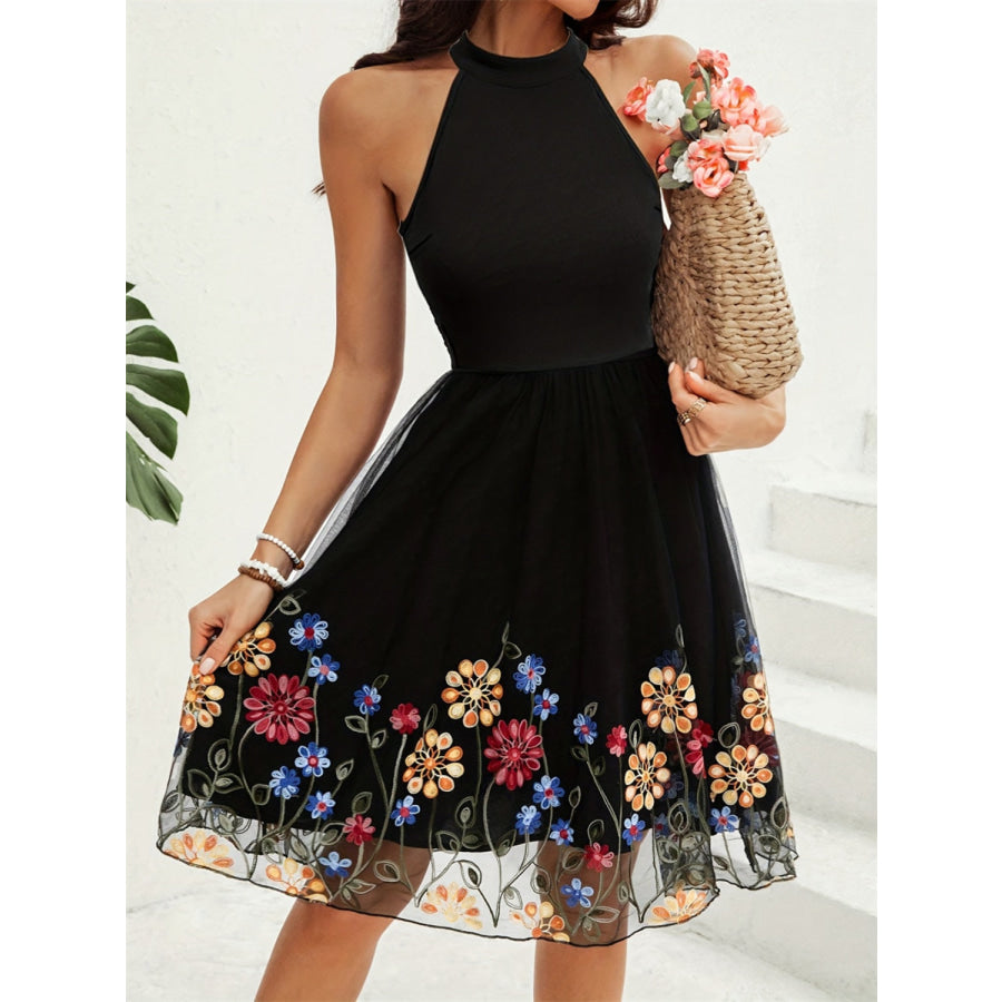 Cutout Grecian Neck Mini Dress Apparel and Accessories