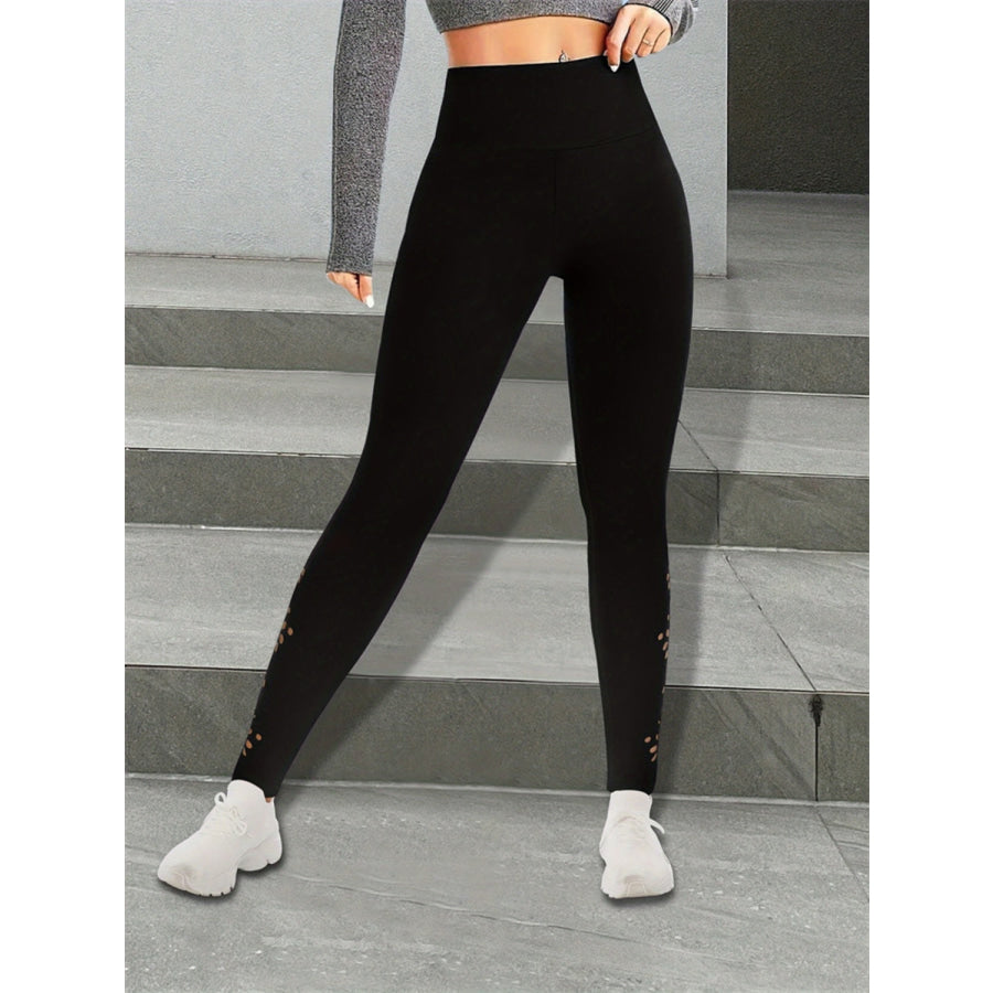 Cutout High Rise Leggings Apparel and Accessories