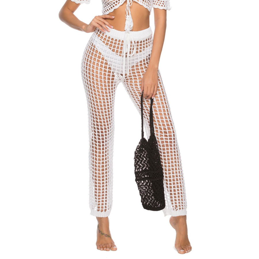 Cutout High Waist Swim Pants Apparel and Accessories