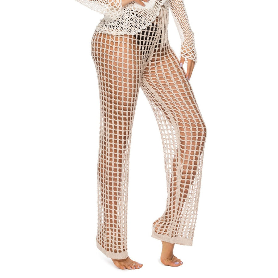 Cutout High Waist Swim Pants Apparel and Accessories