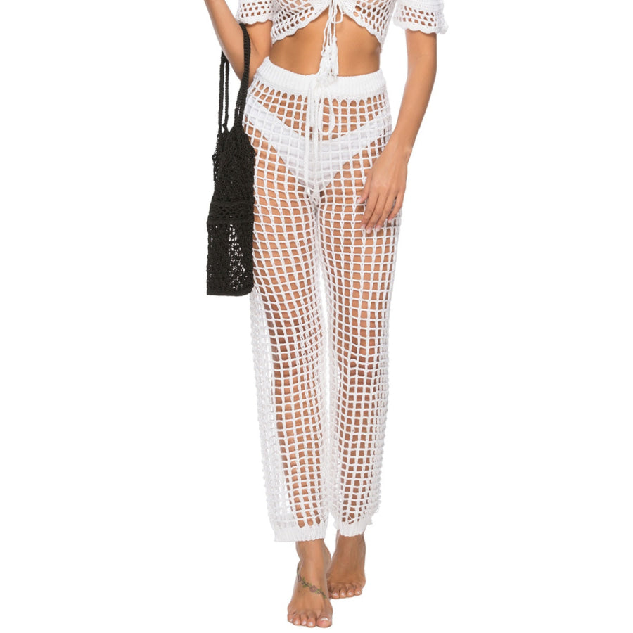 Cutout High Waist Swim Pants Apparel and Accessories