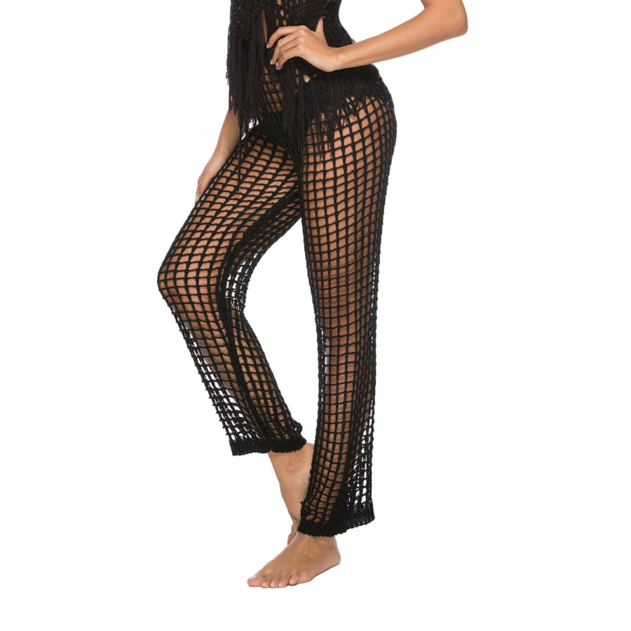 Cutout High Waist Swim Pants Apparel and Accessories