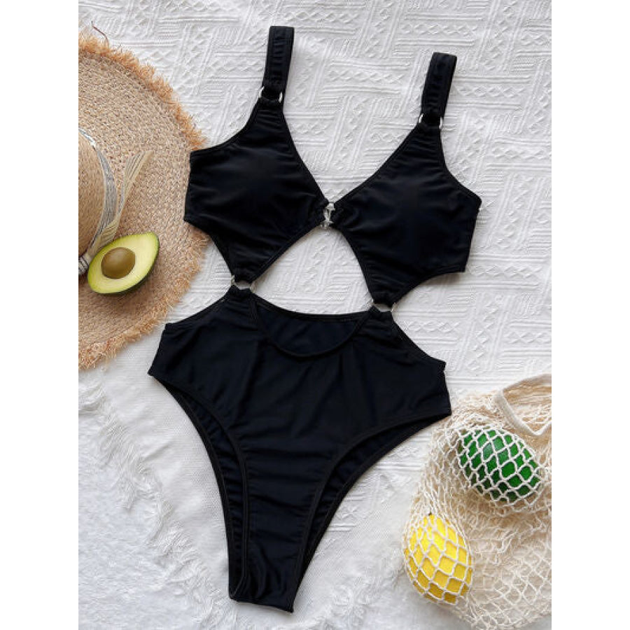 Cutout Plunge One - Piece Swimwear Apparel and Accessories