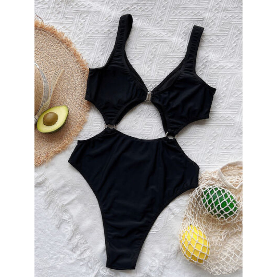 Cutout Plunge One - Piece Swimwear Apparel and Accessories