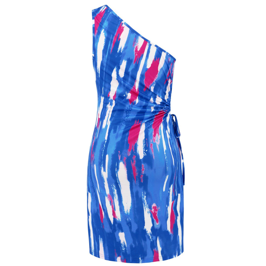 Cutout Printed Sleeveless Mini Dress Apparel and Accessories