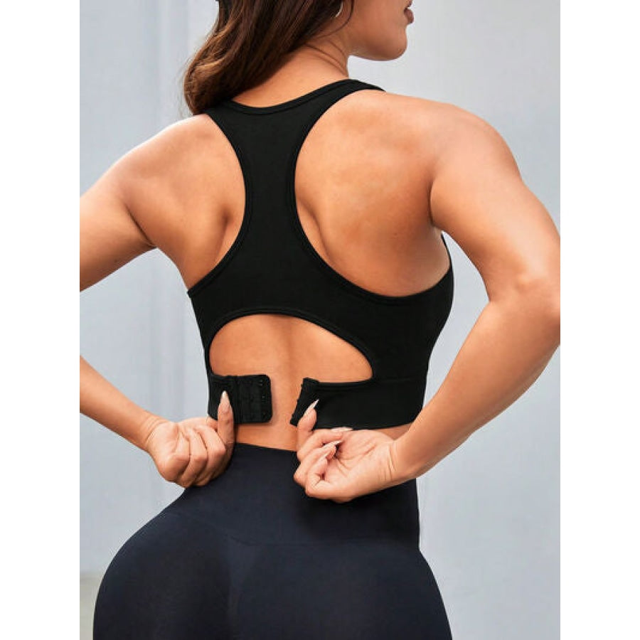 Cutout Racerback Scoop Neck Active Tank Apparel and Accessories