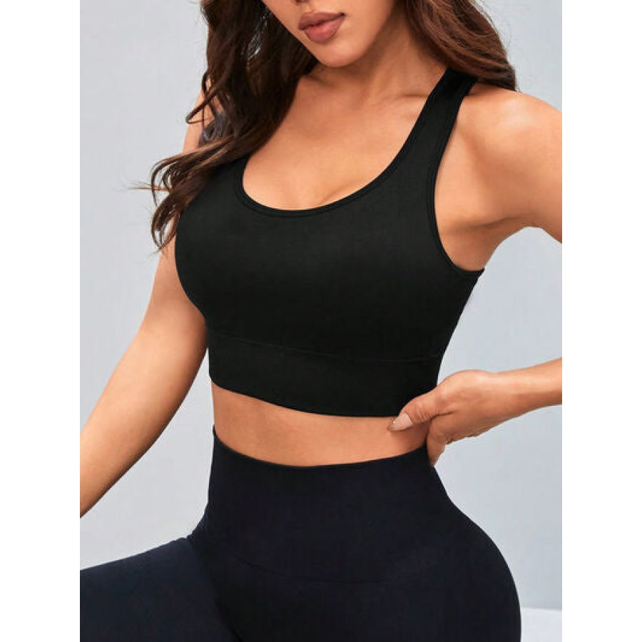 Cutout Racerback Scoop Neck Active Tank Apparel and Accessories