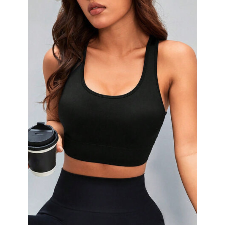 Cutout Racerback Scoop Neck Active Tank Apparel and Accessories