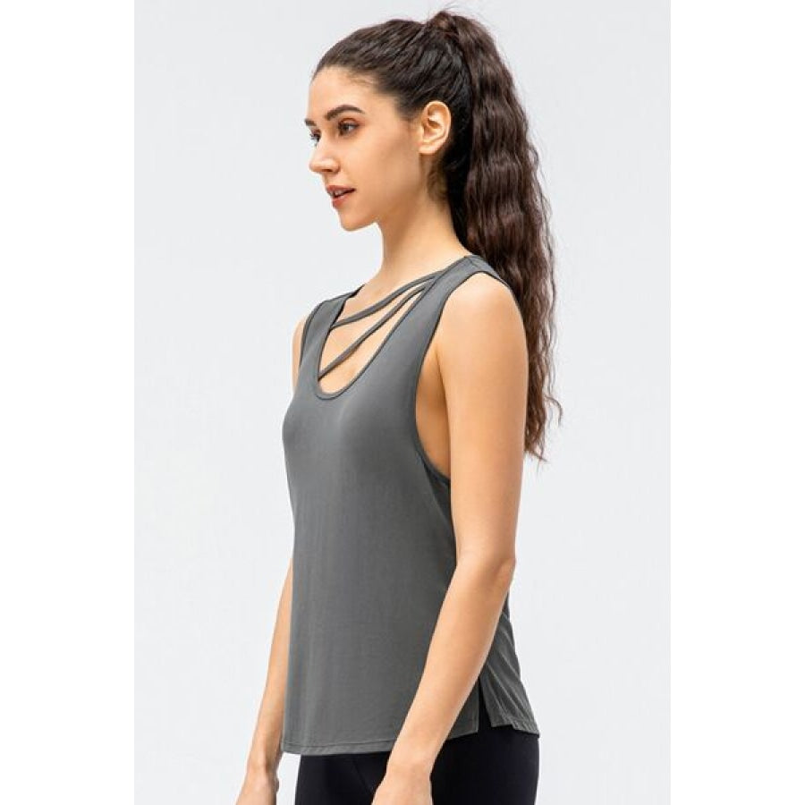 Cutout Reversible Active Tank Clothing