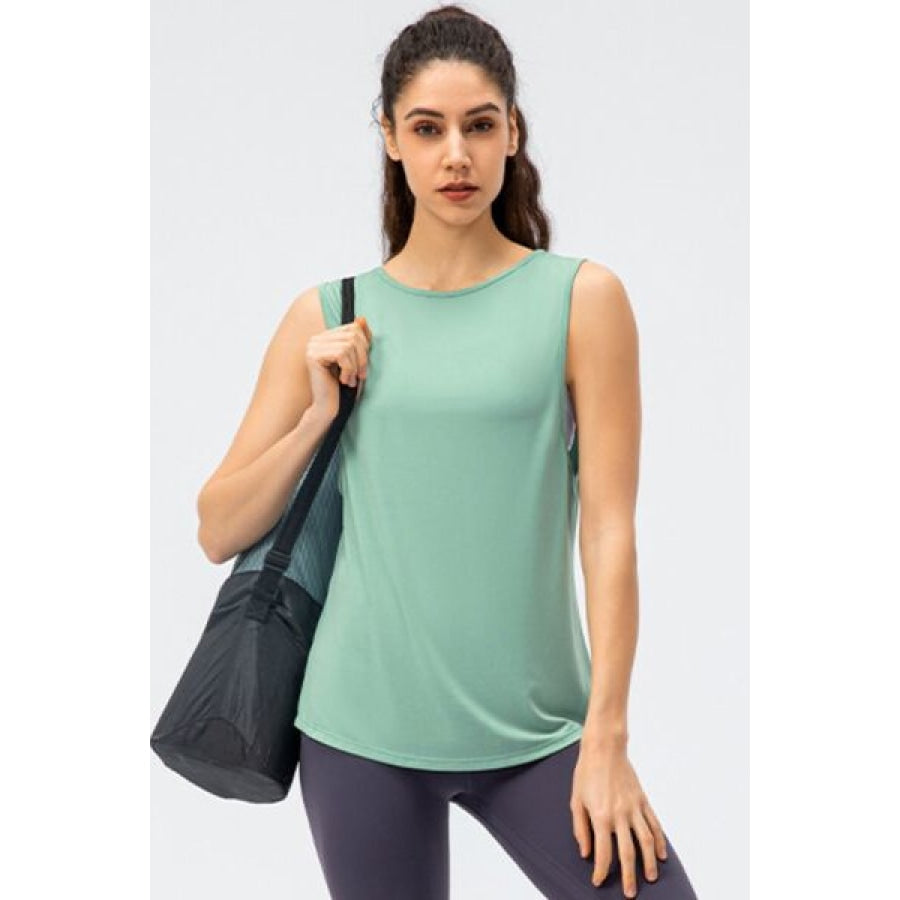 Cutout Reversible Active Tank Teal / XS Clothing