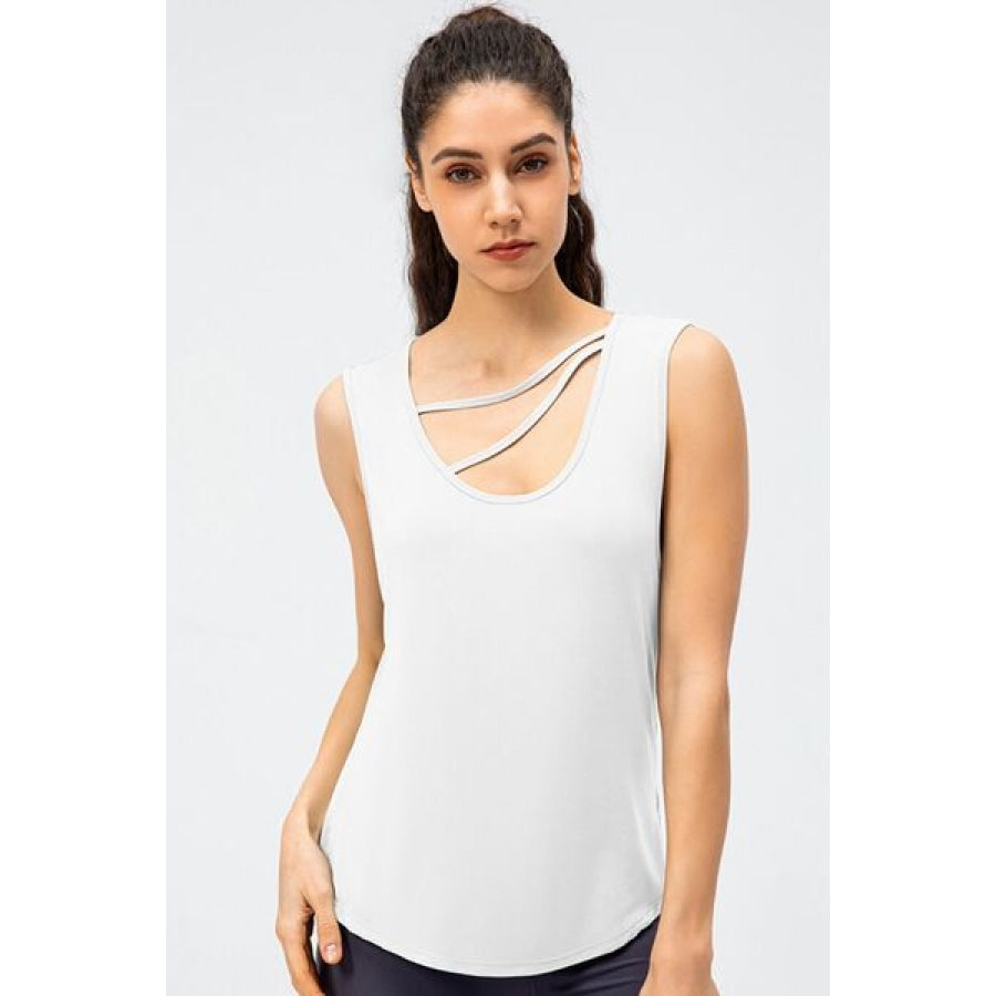 Cutout Reversible Active Tank White / XS Clothing