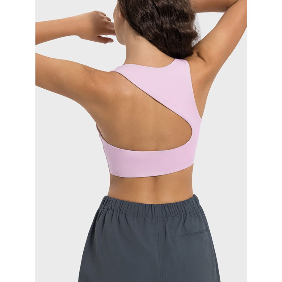 Cutout Round Neck Active Tank Apparel and Accessories