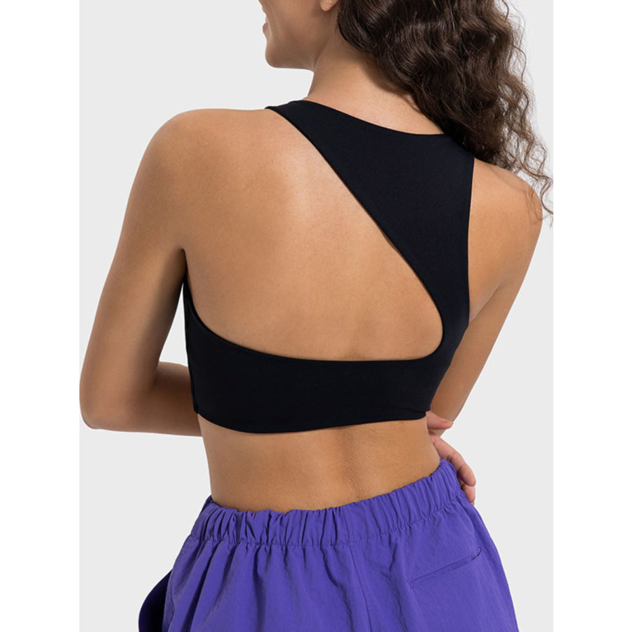 Cutout Round Neck Active Tank Apparel and Accessories