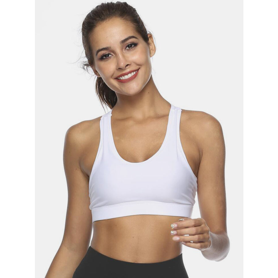 Cutout Scoop Neck Active Tank White / XS