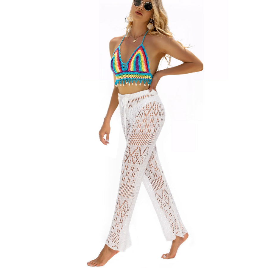 Cutout Straight Swim Pants Apparel and Accessories