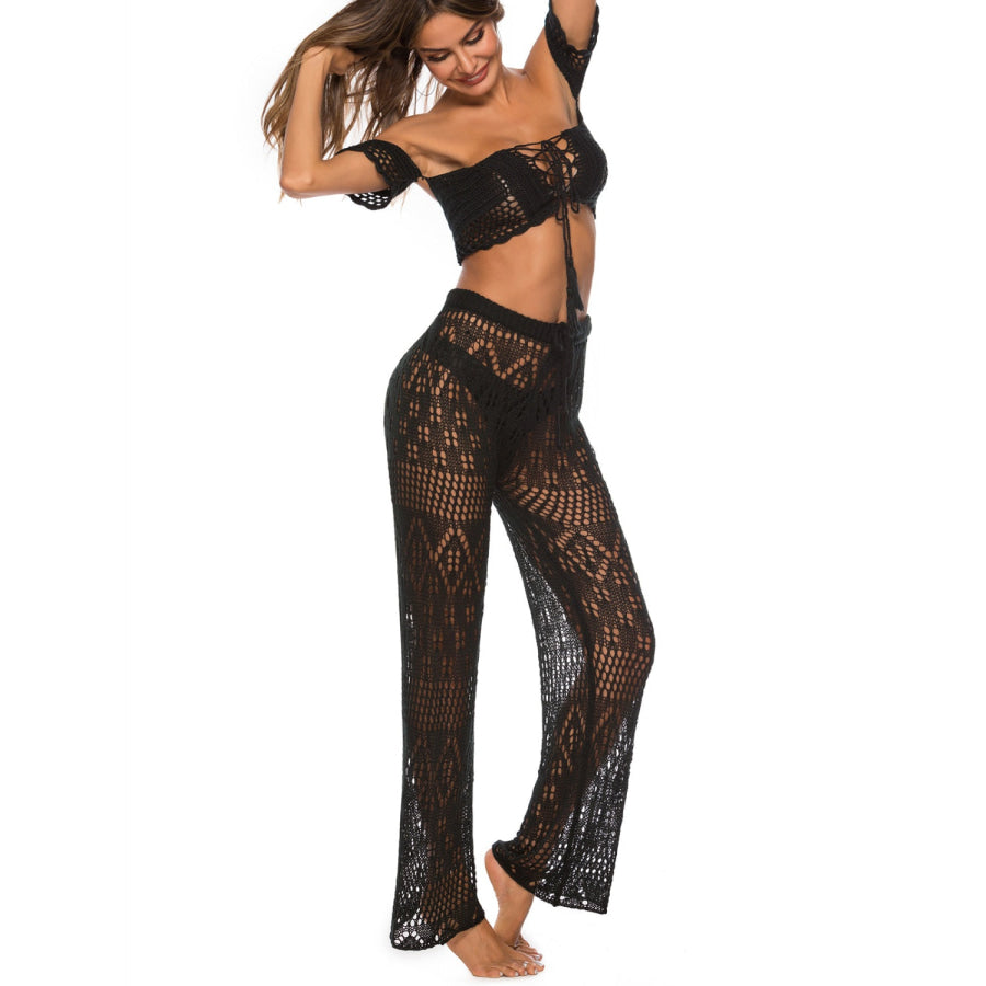 Cutout Straight Swim Pants Apparel and Accessories