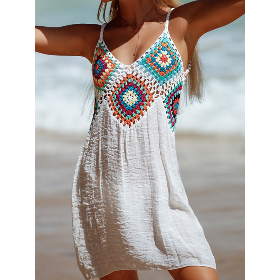Cutout V-Neck Cover-Up Dress Apparel and Accessories