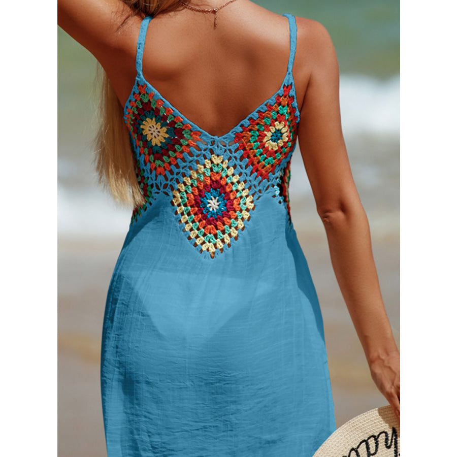 Cutout V-Neck Cover-Up Dress Apparel and Accessories