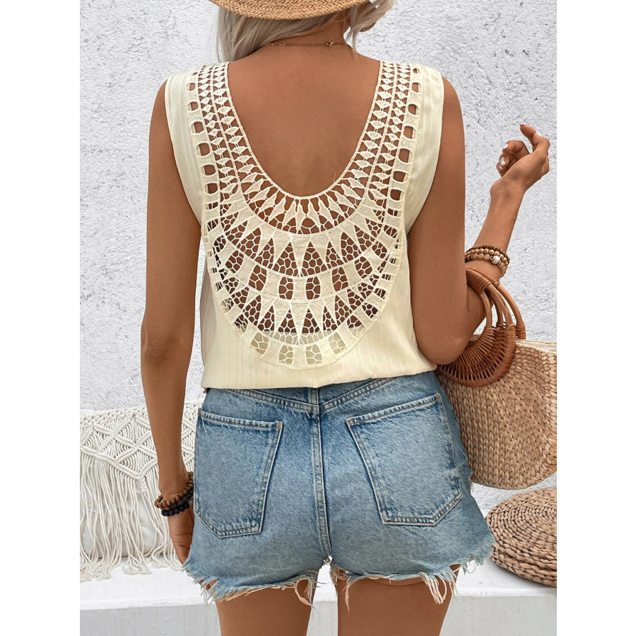 Cutout V-Neck Tank Apparel and Accessories