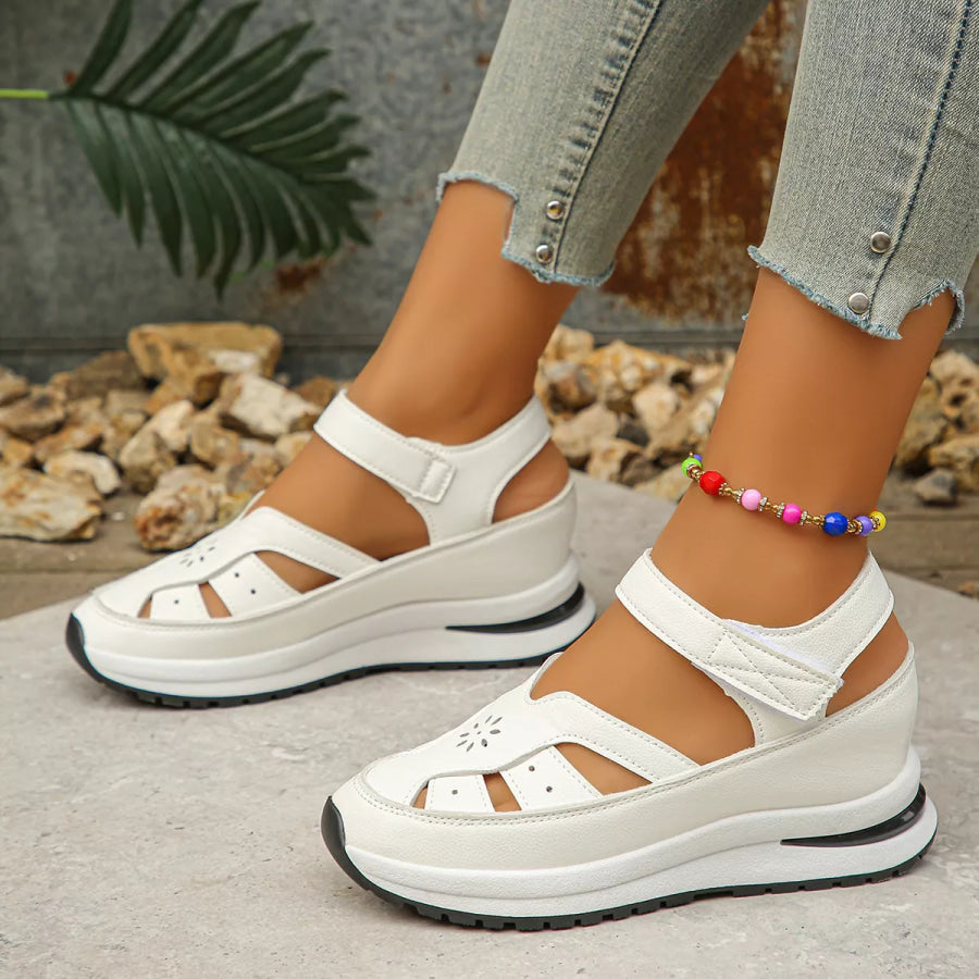 Cutout Wedge Sandals Apparel and Accessories