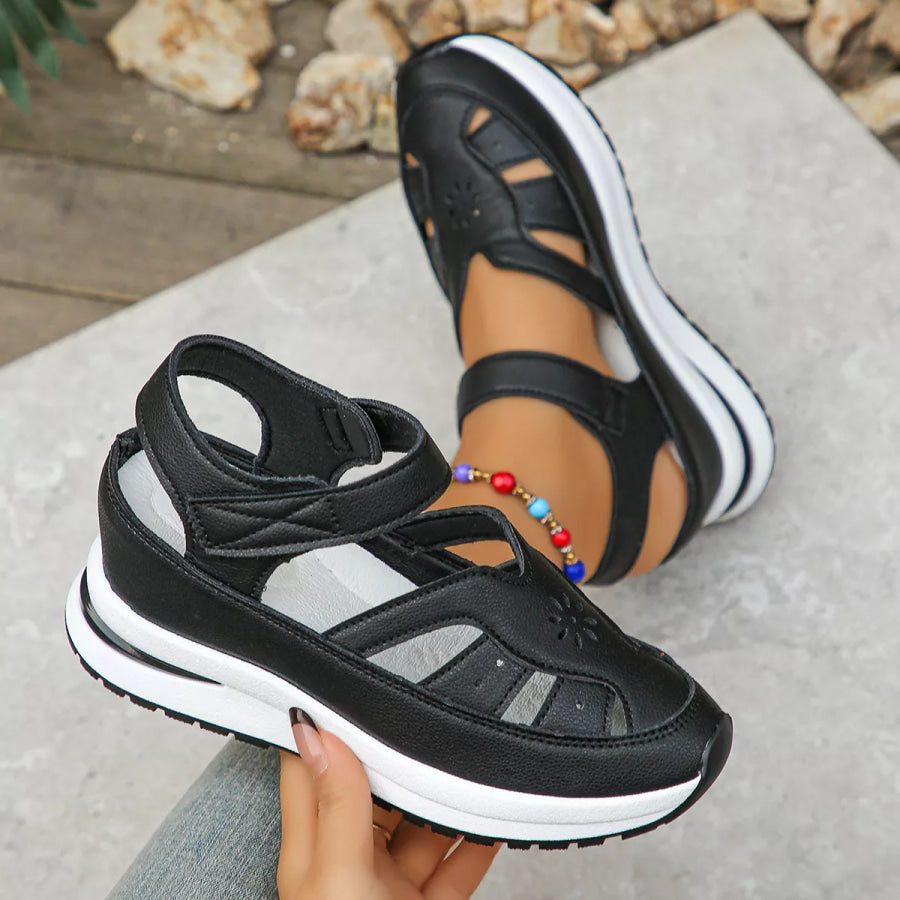 Cutout Wedge Sandals Apparel and Accessories