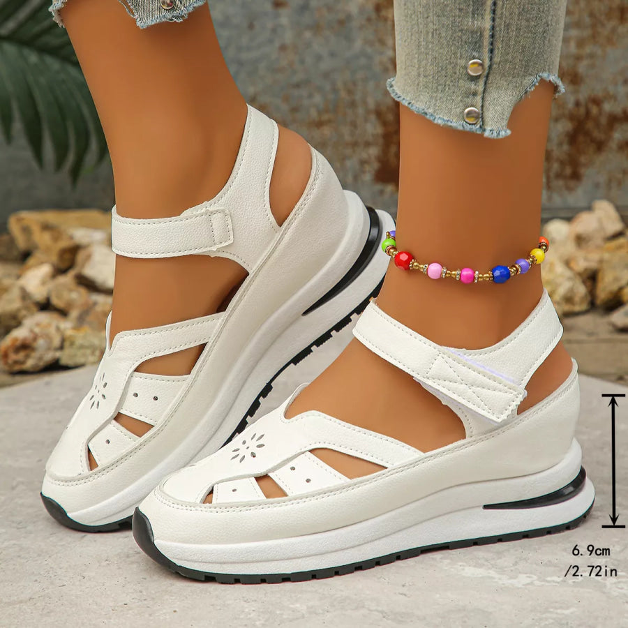 Cutout Wedge Sandals Apparel and Accessories