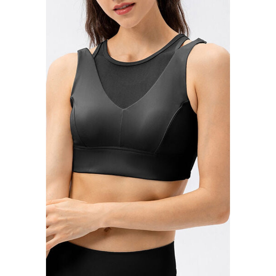 Cutout Wide Strap Active Tank Black / XS Clothing